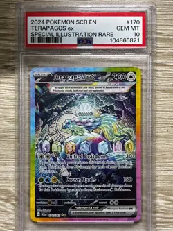 2024 POKEMON SCR EN-STELLAR CROWN SPECIAL ILLUSTRATION RARE TERAPAGOS EX PSA 10 - Image 1