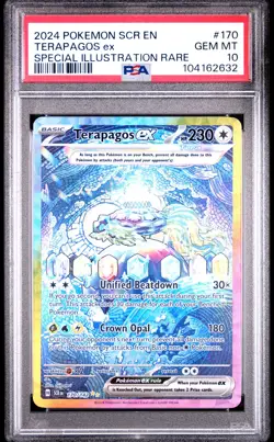 2024 POKEMON SCR EN-STELLAR CROWN SPECIAL ILLUSTRATION RARE TERAPAGOS EX PSA 10 - Image 1
