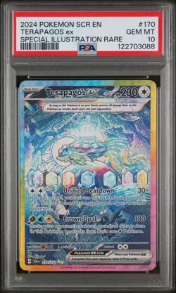 2024 POKEMON SCR EN-STELLAR CROWN SPECIAL ILLUSTRATION RARE TERAPAGOS EX PSA 10 - Image 1