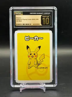 CGC PRISTINE 10 Pikachu Pokemon Playing Cards JPN Old Maid - Image 1