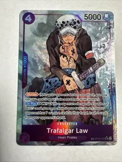 One Piece 500 Years in the Future Trafalgar Law Alternate Alt Art ST10-010 TR SR - Image 2