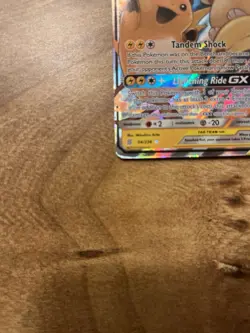 Pokemon TCG Raichu & Alolan Raichu GX Unified Minds 54/236 Holo Ultra Rare Basi. - Image 2