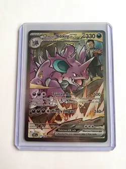 Pokemon TCG Team Rockets Nidoking EX 233/182 Destined Rivals NM Condition - Image 1