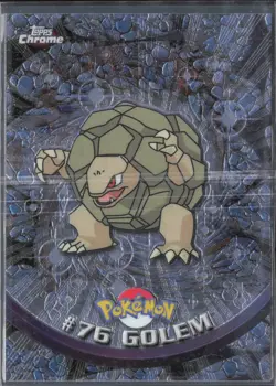 2000 Topps Chrome Pokemon #76 Golem - Image 1