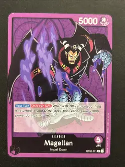 Magellan - OP02-071 - Leader - Near Mint - English - One Piece Card Game - Image 1