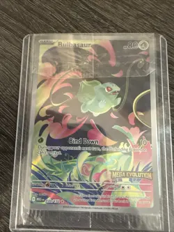 Pokemon TCG Bulbasaur Mega Evolution Promo Card Stamped 133/132 New Sealed - Image 1