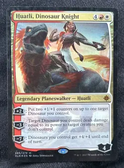 MTG - NM - FOIL - Huatli, Dinosaur Knight - Ixalan - Image 1