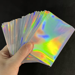 Anime Glass YuGiOh! Blue Eyes White Dragon Holo Foil Card Sleeves 50 counts TCG - Image 5