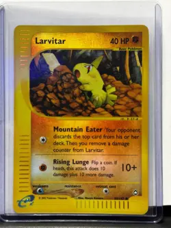Pokemon Card - Reverse-Holo Larvitar 89/147 Aquapolis *MP* e-Card Common - Image 1
