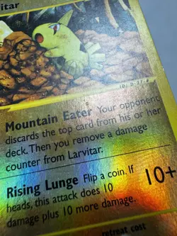 Pokemon Card - Reverse-Holo Larvitar 89/147 Aquapolis *MP* e-Card Common - Image 3