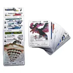 New Foil SILVER PACK 55 CARDS TCG GX Vmax GX Card Charizard Rare Pokemon - Image 3