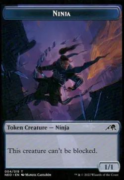 Ninja Token 004/019 Kamigawa Neon Dynasty MTG Magic the Gathering card - Image 1
