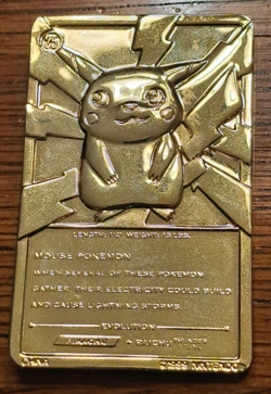 Set Of 4 23K Gold Plated Pokemon Cards Vintage 1999 Burger King - Image 3