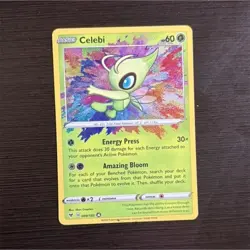 Pokemon TCG Celebi 009/185 Amazing Rare Holo Swsh04 Vivid Voltage Card - Image 1