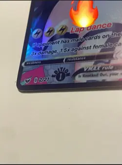 Custom fan made Proxy 18+ iono Vmax holographic sexy waifu card holo - Image 2