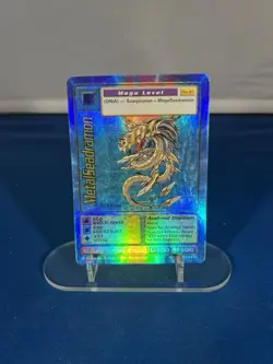 1999 BANDAI DIGIMON FOIL METALSEADRAMON CARD # BO-35 FIRST EDITION MP - Image 1