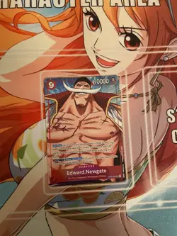 Edward Newgate (Alt Art) One Piece Card Game TCG OP02-004 English Paramount War - Image 1