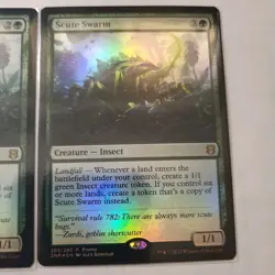 FOIL 2x Scute Swarm PROMO Zendikar Rising 203/280 MTG ZNR NM 2x - Image 3