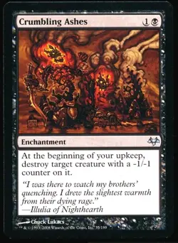 1x MTG Crumbling Ashes - Eventide! NM Mint! Ships Fast! - Image 1