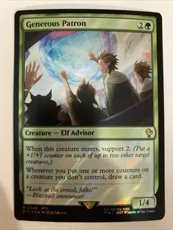 MTG Generous Patron (Surge Foil) Commander: Final Fantasy 0305 NM - Image 1