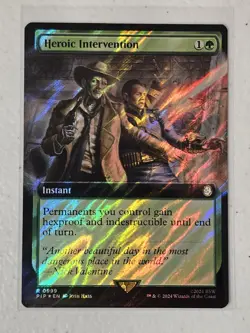 MTG Heroic Intervention (Extended Art) (Surge Foil) R 999 UB: Fallout - Image 1