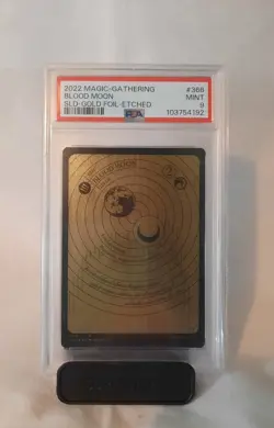 Magic The Gathering PSA 9 Blood Moon Gold Foil Enchanted 2022 #366 SLD. MINT - Image 1