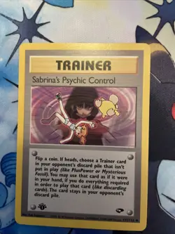 Sabrina’s Psychic Control (1st Edition) 121/132 Pokemon Gym Challenge NM - Image 1