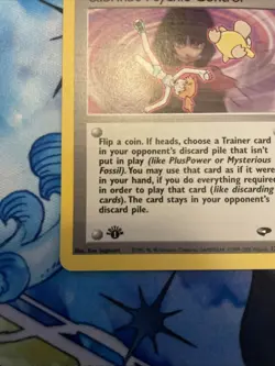 Sabrina’s Psychic Control (1st Edition) 121/132 Pokemon Gym Challenge NM - Image 2