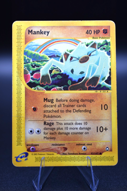 Pokemon TCG Mankey 092/147 Aquapolis Regular E-Series MP Ungraded - Image 1