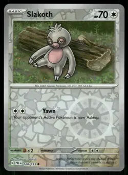 2023 Scarlet & Violet Series - Paldea Evolved Slakoth Common #160 - Image 1