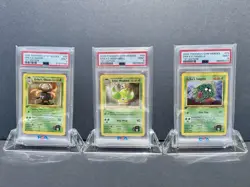 Pokemon TCG 1st Edition Erika’s Gloom, Weepinbell & Tangela - Image 1