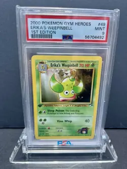 Pokemon TCG 1st Edition Erika’s Gloom, Weepinbell & Tangela - Image 5