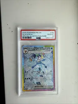 Pokemon 2025 Pre en Special Illustration Rare #150 Glaceon EX Gem Mint PSA 10 - Image 3