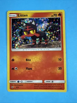 Litten - 3/12 LP Promo Holo McDonald's Promos 2017 Pokemon - Image 1