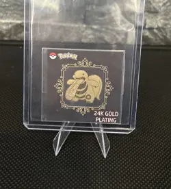 Lickitung 24k Gold Plated Sticker Korean Striking Candy Pokemon - Image 1