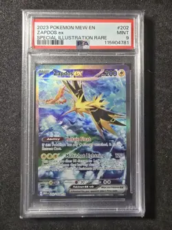 Zapdos Ex #202/165 - Pokemon(2023) English 151 Special Ill. Rare PSA MINT 9!💎 - Image 1