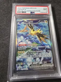 Zapdos Ex #202/165 - Pokemon(2023) English 151 Special Ill. Rare PSA MINT 9!💎 - Image 3