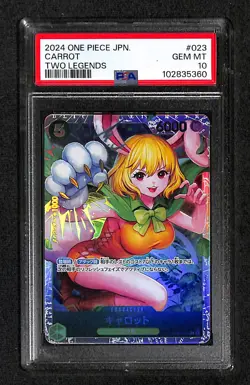 One Piece Japanese 2024 Carrot Two Legends #023 PSA 10 - Image 1