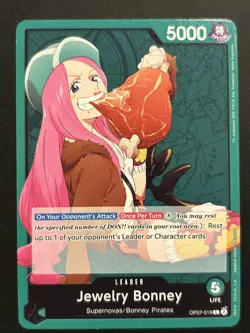 Jewelry Bonney OP07-019 Leader One Piece 500 Years in the Future NM - Image 1