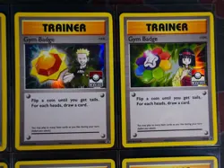 LP/NM COMPLETE Pokemon HOLO Card GYM BADGE Kanto XY BLACK STAR PROMO League Set - Image 3