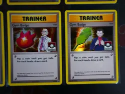 LP/NM COMPLETE Pokemon HOLO Card GYM BADGE Kanto XY BLACK STAR PROMO League Set - Image 5