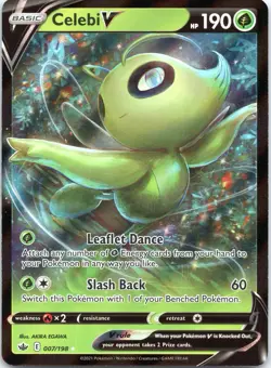 Celebi V - 007/198 - Pokemon Chilling Reign Sword & Shield Ultra Rare Card - Image 1