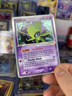 Celebi EX Holo Ultra Rare Pokemon TCG Card Pop Series 2 - Image 2