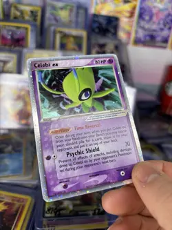 Celebi EX Holo Ultra Rare Pokemon TCG Card Pop Series 2 - Image 3