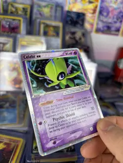 Celebi EX Holo Ultra Rare Pokemon TCG Card Pop Series 2 - Image 4