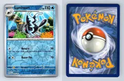 Lumineon #36/142 SV Stellar Crown 2024 Reverse Holo Uncommon Pokemon TCG Card - Image 1