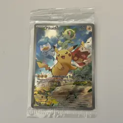 Pikachu 027 Sv: Scarlet & Violet Holo SEALED PROMO Pokemon Card - Image 1