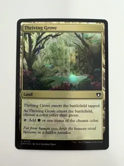 Thriving Grove Foil MTG Magic the Gathering Card NM Near Mint CMM - Image 1