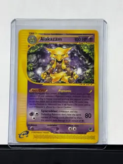 Pokemon Card Alakazam Non Holo 33/165 Rare Expedition Base Set (2002) - [LP] - Image 1