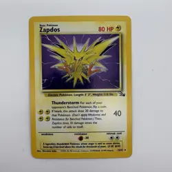 Pokemon TCG Zapdos Holo Rare Card 15/62 Fossil Lightly Played - Image 1